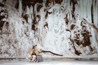 The land of Ice fairytale wedding session