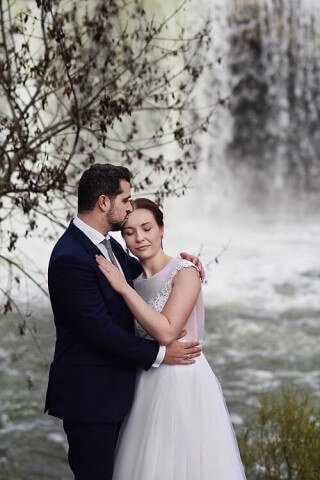 Mrs. Paulina with her husband