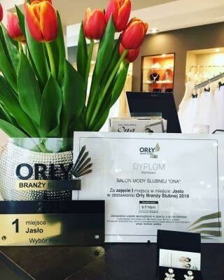 Salon Mody Ślubnej ONA laureatem plebiscytu Orły Branży Ślubnej 2019
